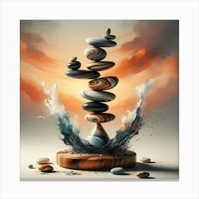 Balancing Stones 1 Canvas Print