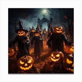 Halloween Witches Canvas Print