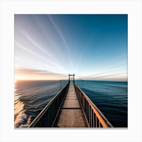 Bridge To The Sea Canvas Print