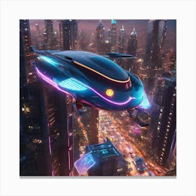 Futuristic Spaceship 11 Canvas Print