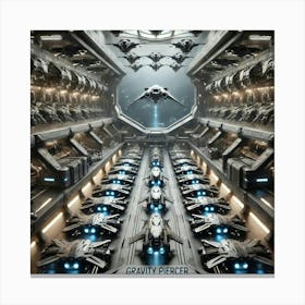 Gravity Piercer Drone Bay Focused Representation Converted Canvas Print