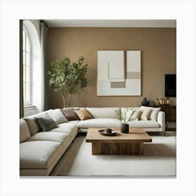 Modern Living Room 49 Canvas Print