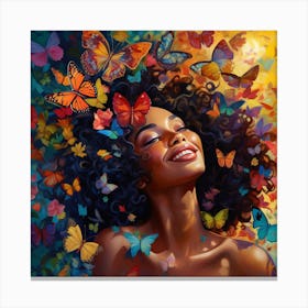 Butterfly Girl 8 Canvas Print