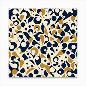 Abstract geometric shapes Pattern, 258 Canvas Print