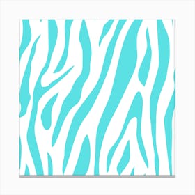 A Study in Blue and White: The Zebra Canvas Print