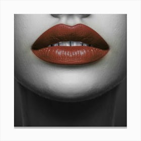 Woman'S Lips Canvas Print