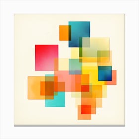 Abstract Squares 1 Canvas Print