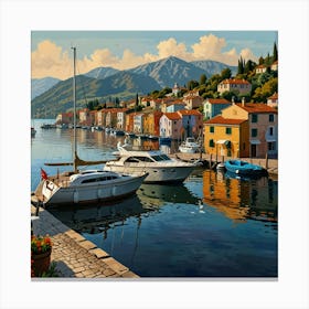 Kotor Bay Canvas Print