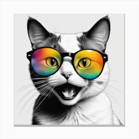 Cat With Sunglasses 1 Canvas Print