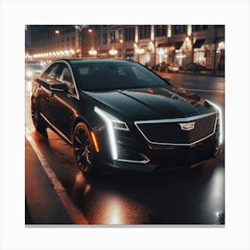 Cadillac XTS 2013 At Night Canvas Print