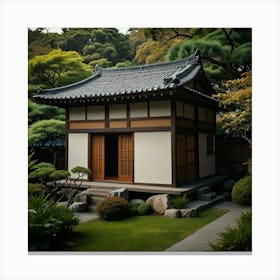 Japanese House Art Print Canvas Print