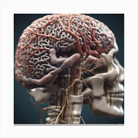 Anatomy Of The Human Brain 2 Canvas Print