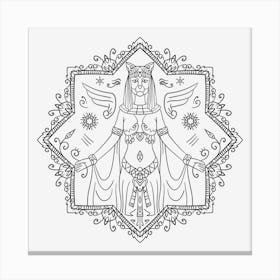 Egyptian Mandala 01 Canvas Print