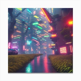 Futuristic City 3 Canvas Print