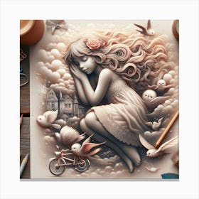 Dreaming Girl Canvas Print