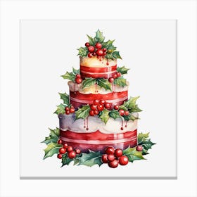 Christmas Cake 3 Canvas Print