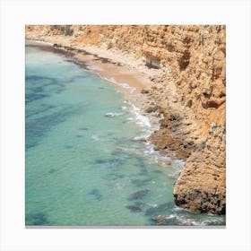 Rocky Beach Square Canvas Print