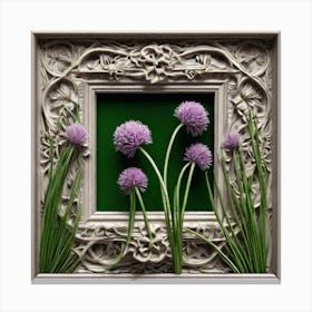 Flowers In A Frame 1 Canvas Print