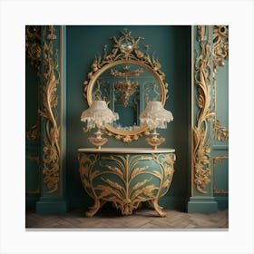 Ornate Bedroom Canvas Print