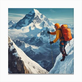 Mountain Climber Canvas Print