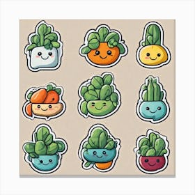 Legumes As A Logo Sticker 2d Cute Fantasy Dreamy Vector Illustration 2d Flat Centered By Tim (7) Canvas Print