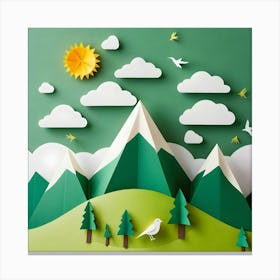 Paper Art 12 Canvas Print