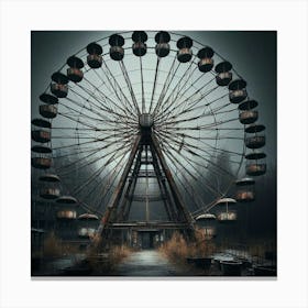 Abandoned Ferris Wheel Canvas Print