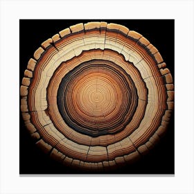 Tree Ring Stock Videos & Royalty-Free Footage Canvas Print