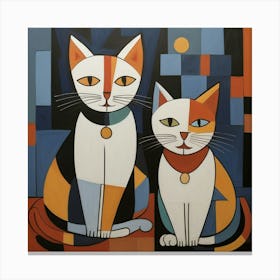 Two Cats 3 Canvas Print