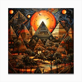 Pyramids 4 Canvas Print