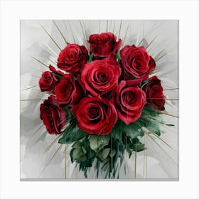 Red Roses 11 Canvas Print