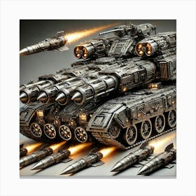 Juggernaut Tanks Missile Launchers Canvas Print