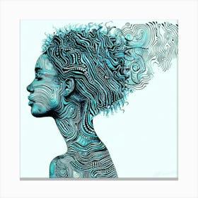 Complicated Mind - Afro-Futurism Canvas Print