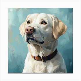 Labrador Retriever Calm Oil Painting 5 Canvas Print