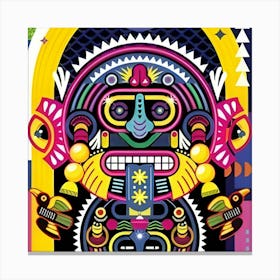 Aztec Mask 1 Canvas Print