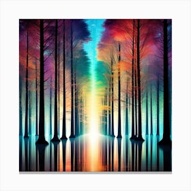 Rainbow Forest 1 Canvas Print