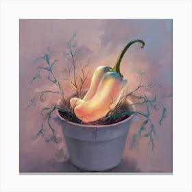 Pepper In A Pot 4 Canvas Print