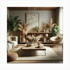 Modern Living Room 62 Canvas Print