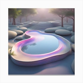 Pool In The Forest Canvas Print