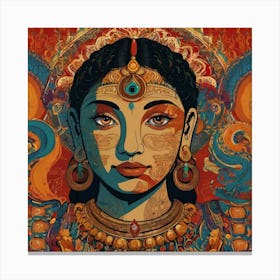 Lord Ganesha Energy auras Canvas Print