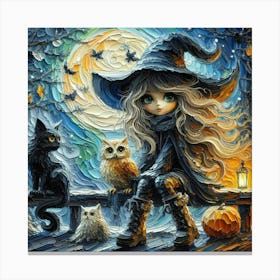 Whimsical Gothic Girl 3 Canvas Print