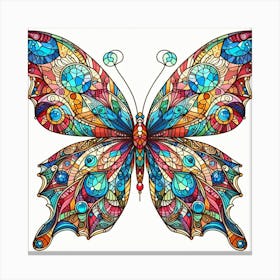 Geometric Art Butterfly 3 Canvas Print