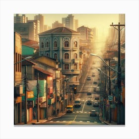 Jose Machado st, Catanduva - SP Brazil Canvas Print