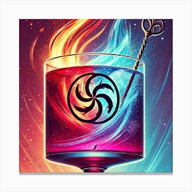 Elemental Convergence Cocktail Canvas Print