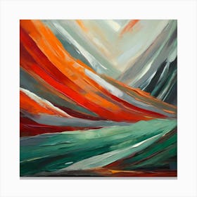 Abstract Landscape Painting 9 Canvas Print