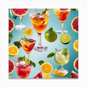 Cocktail Party 4 Canvas Print