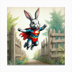 Super Bunny 10 Canvas Print