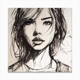 Portrait Of A Girl Canvas Print