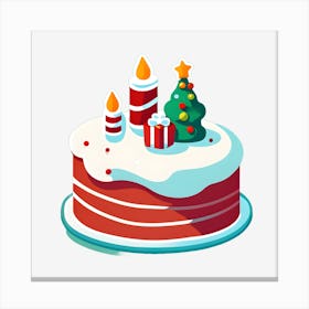 Christmas Cake 5 Canvas Print