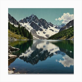 Reflections In A Lake Canvas Print